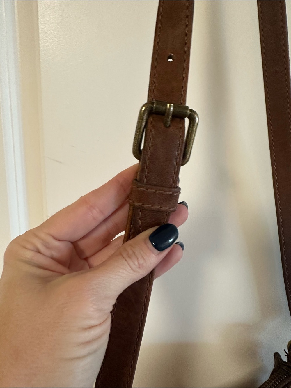 Frye Cognac Brown Leather Crossbody Bag - Picture 10 of 11